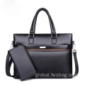 Briefcase Custom Logo WaterproofLeather Handle Message Laptop Bag Supplier